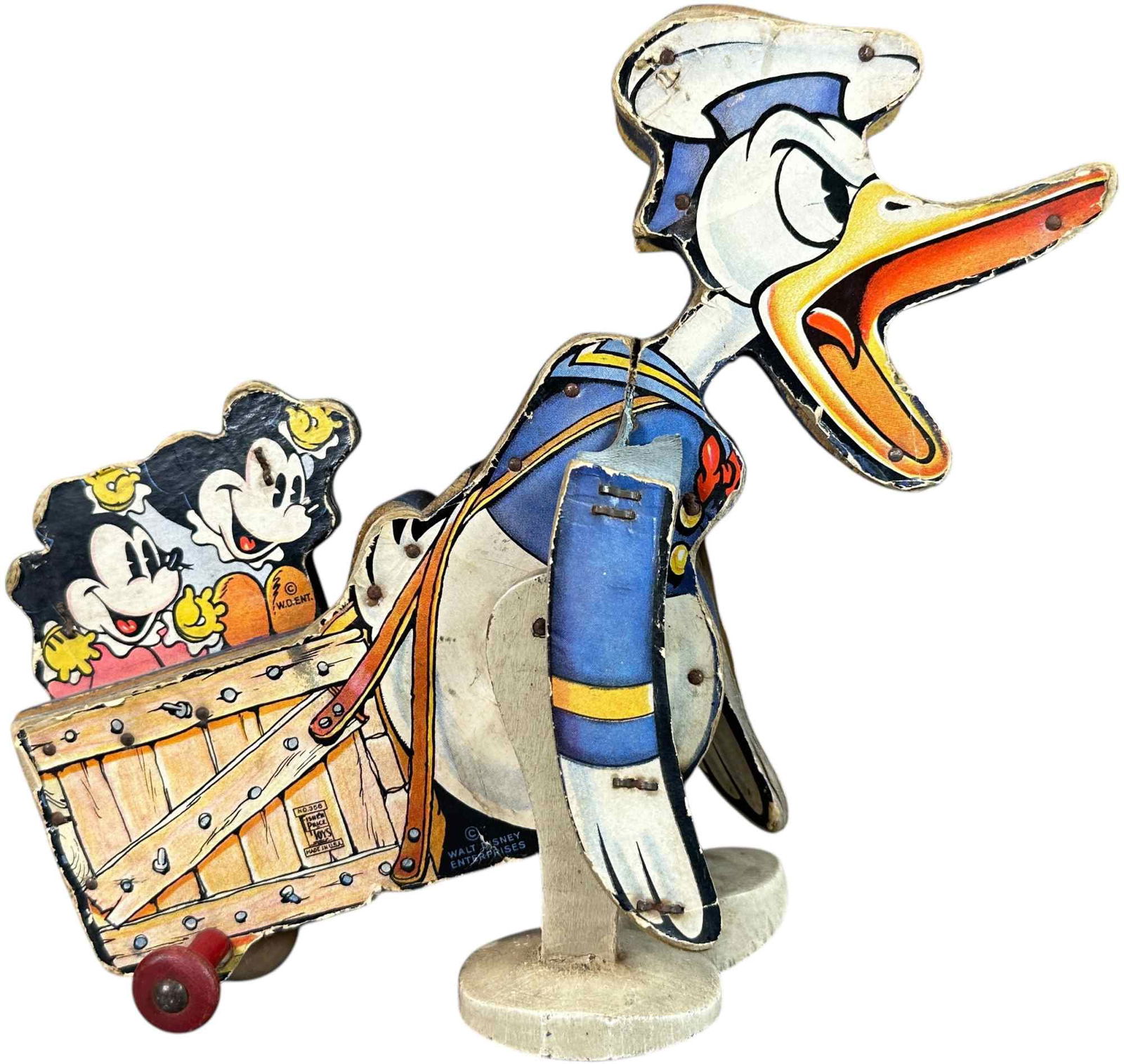 FISHER PRICE WIND-UP DONALD BAK UP #358 (1 of 9)