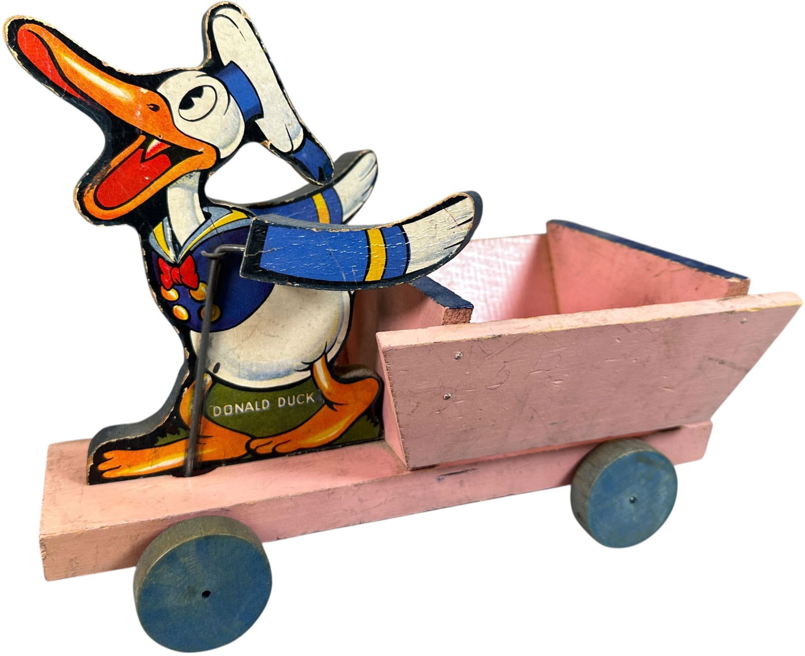 FISHER PRICE DONALD DUCK FLAPPING PULL TOY (1 of 10)