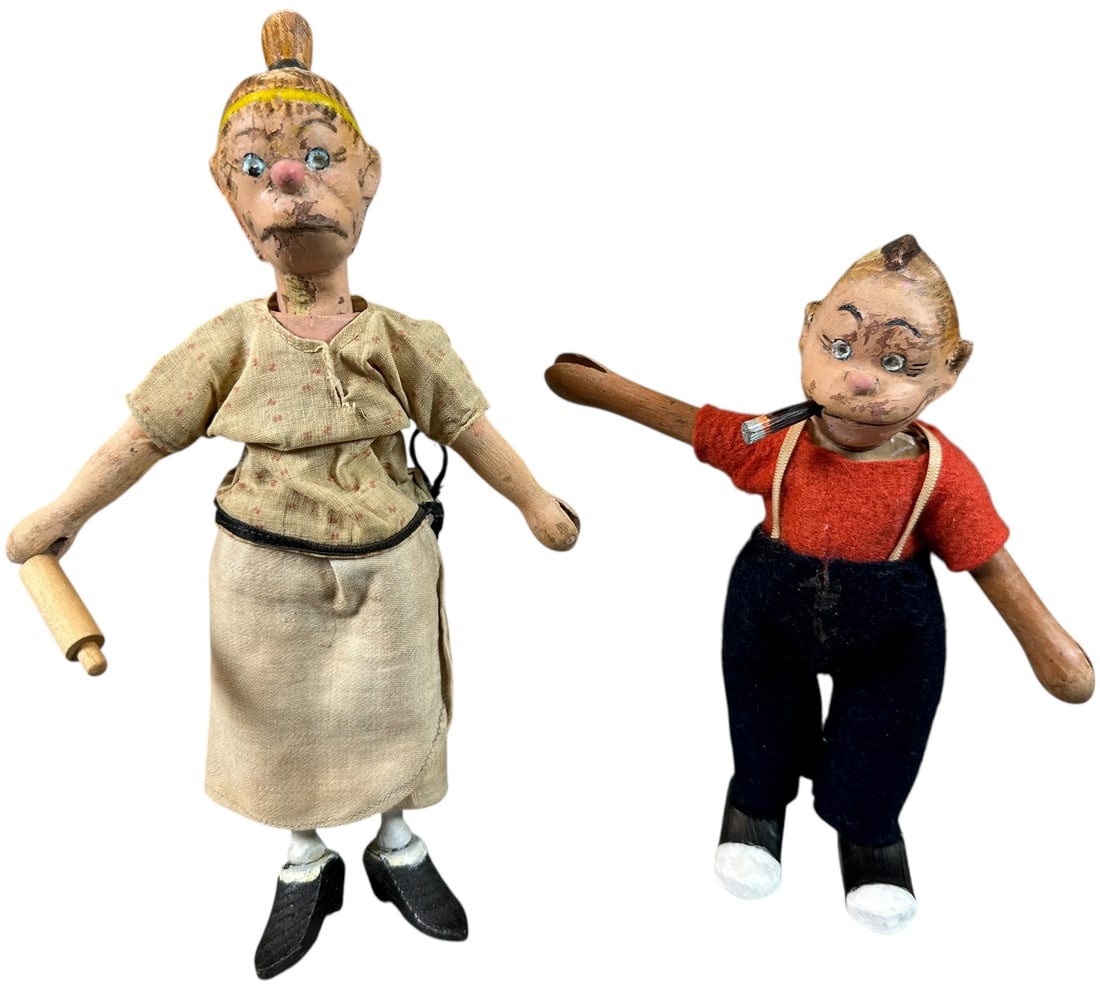 SCHOENHUT MAGGIE & JIGGS FIGURES (1 of 4)