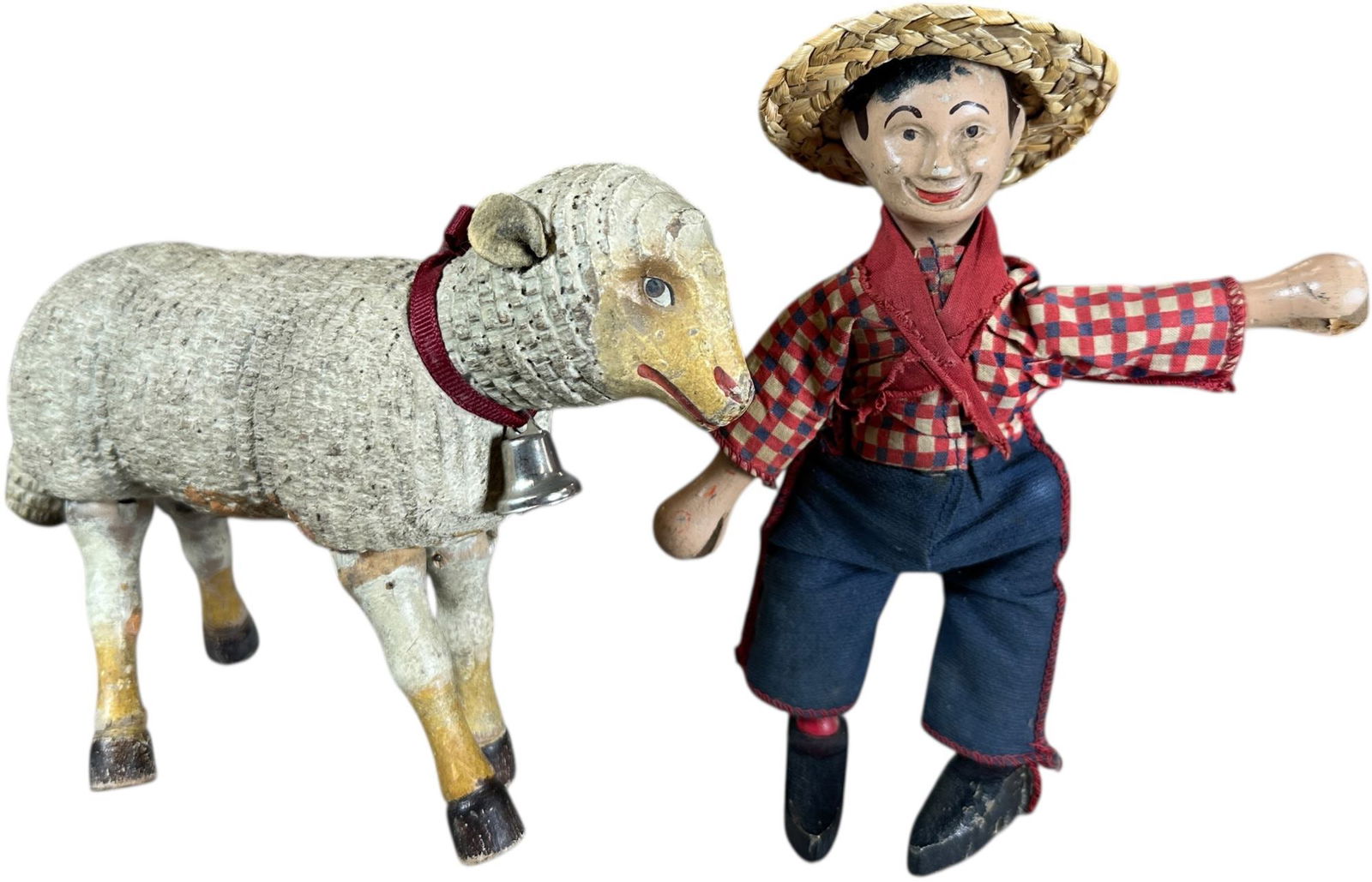 SCHOENHUT FARMER AND LAMB W PAINTED EYE (1 of 6)