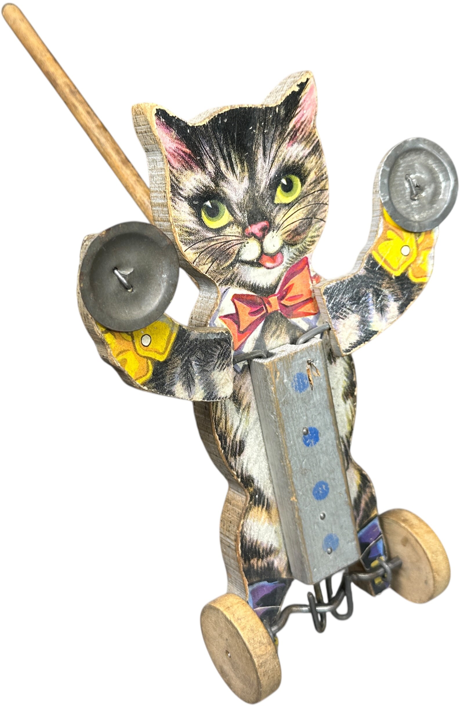 FISHER PRICE TRICK TOMMY CAT PUSH TOY #470 (1 of 8)