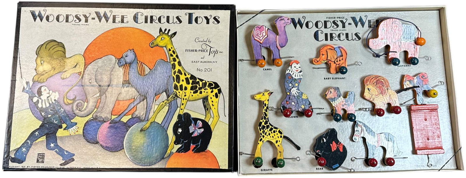 BOXED FISHER PRICE WOODSY-WEE CIRCUS #201 (1 of 4)