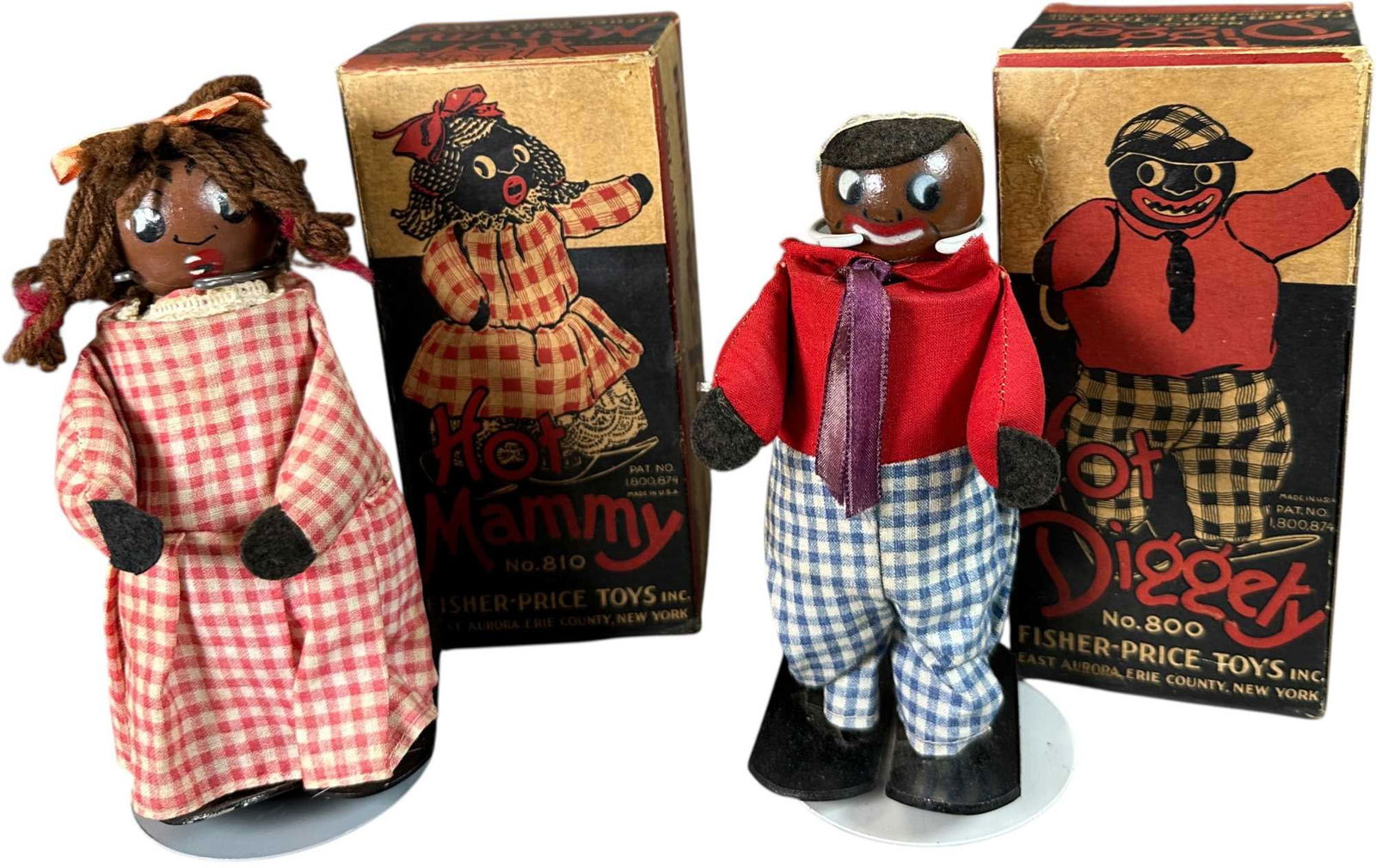 BOXED FISHER PRICE MAMMY & HOT DIGGETY #800-810 (1 of 6)