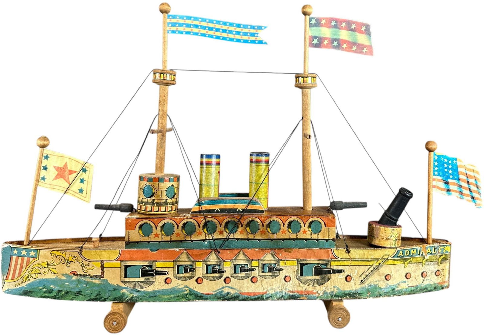 REED ADMIRAL PAPER ON WOOD BOAT (1 of 11)