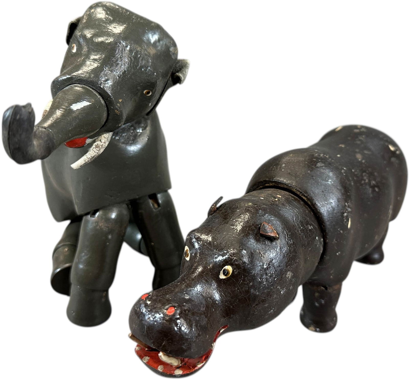 SCHOENHUT ELEPHANT & HIPPO (1 of 5)