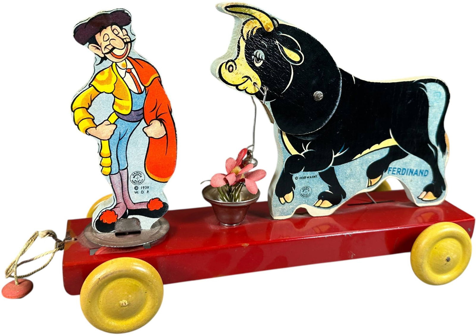 NN HILL FERDINAND THE BULL PULL TOY (1 of 8)