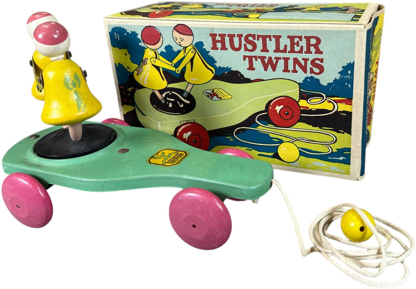 BOXED HUSTLER TWINS PULL TOY (1 of 9)