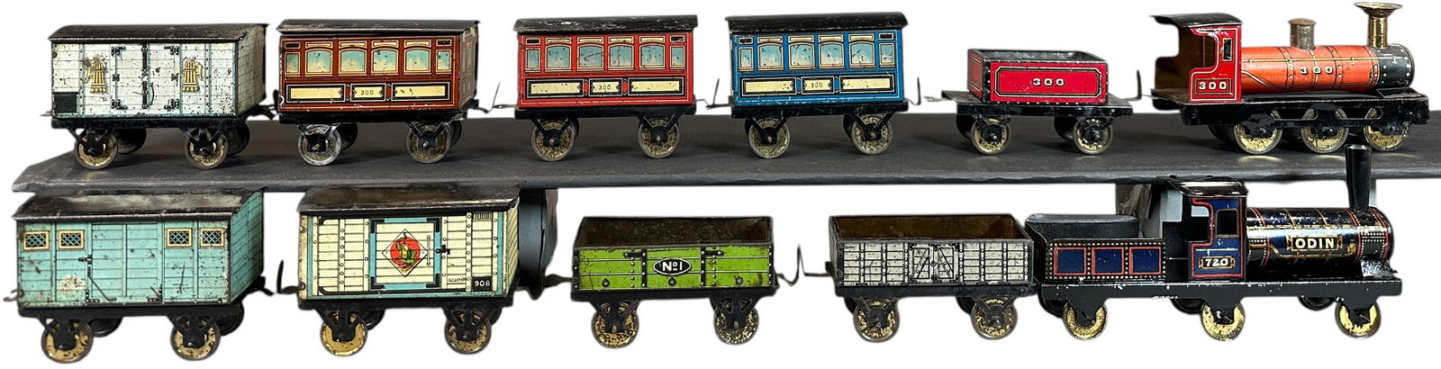 TWO HESS PASSENGER TRAIN SETS - 2