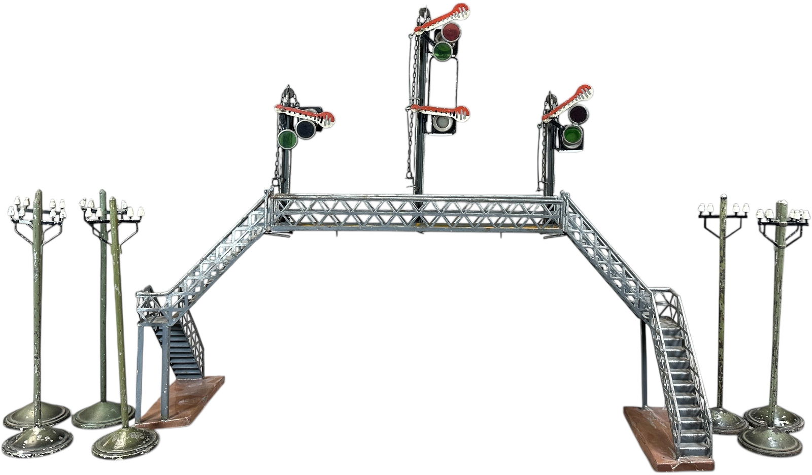 MARKLIN SEMAPHORE BRIDGE W/ TELEGRAPH POLES (1 of 11)