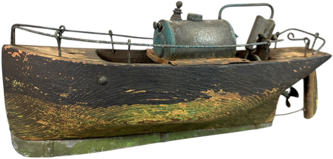 EARLY GERMAN LIVE STEAM LAUNCH (1 of 8)