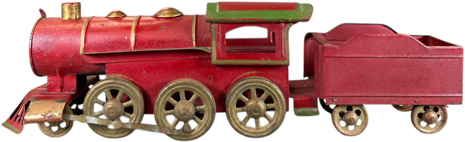DAYTON LOCOMOTIVE & TENDER: 1488. DAYTON LOCOMOTIVE & TENDER | Friction driven. | 17.5" l. | All original (Very Good to Excellent Condition) | $150 - $300