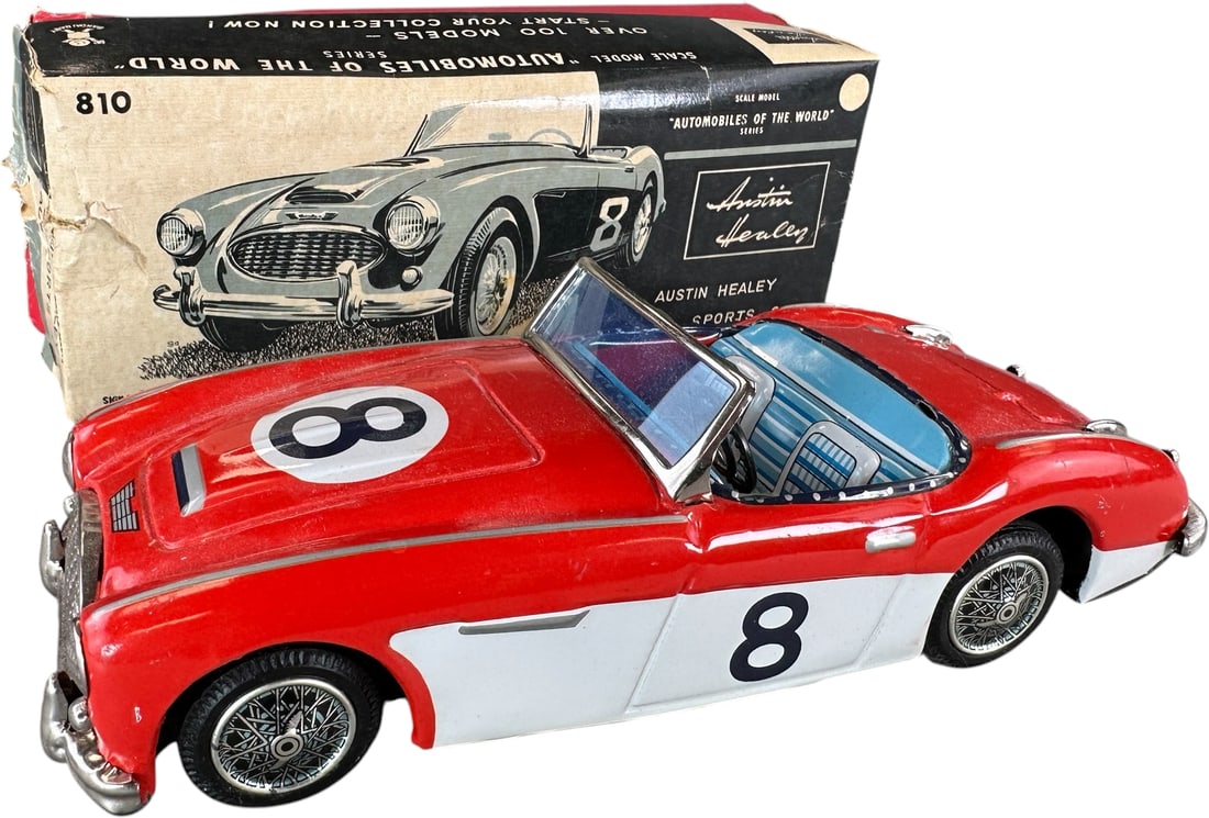 BOXED BANDAI AUSTIN HEALY SPORTS CAR (1 of 10)