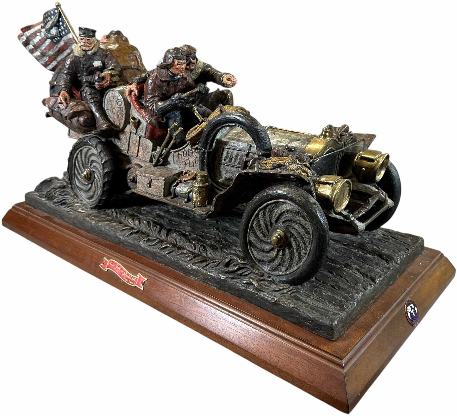 STANLEY WANLASS NY TO PARIS 1908 BRONZE - 15