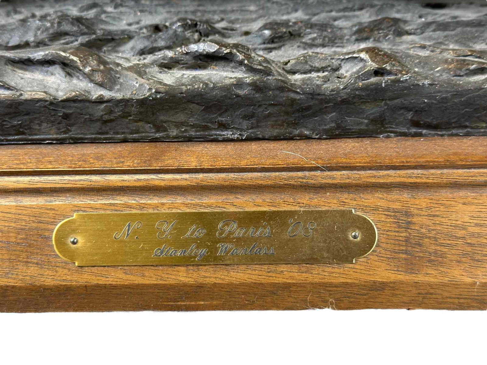STANLEY WANLASS NY TO PARIS 1908 BRONZE - 20