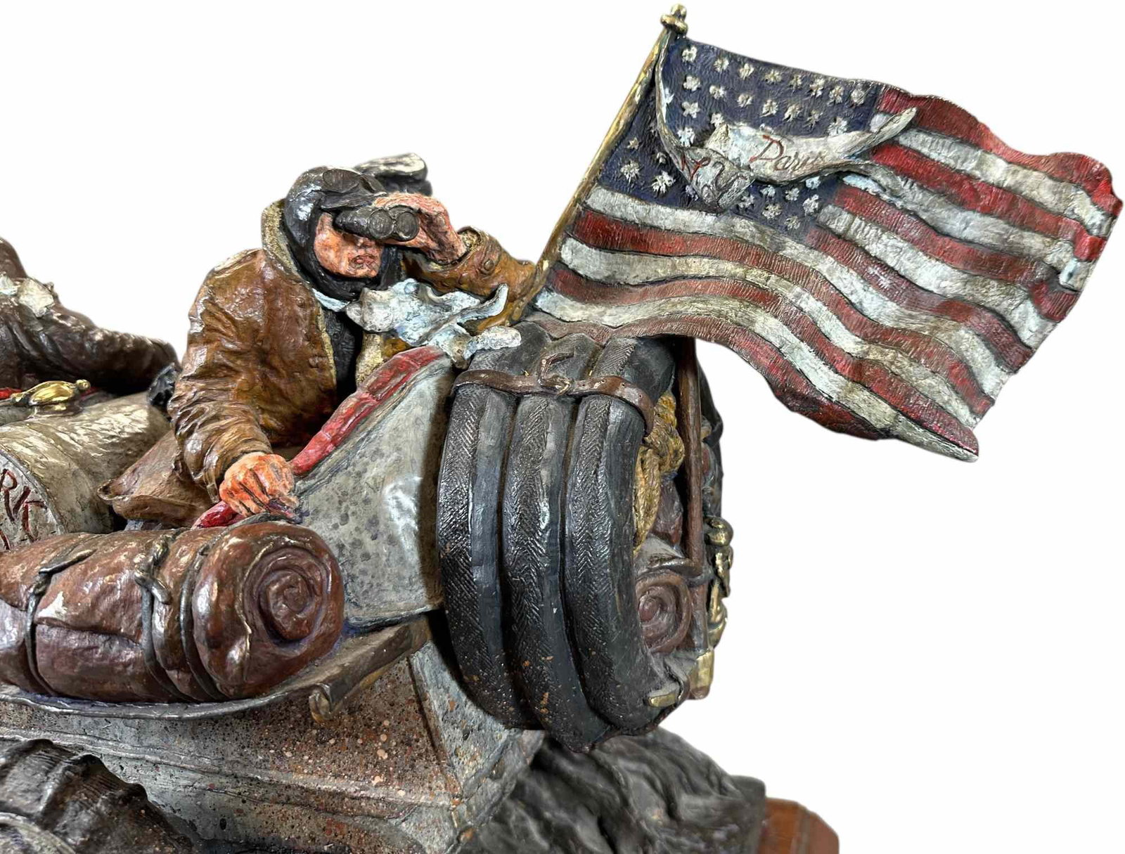 STANLEY WANLASS NY TO PARIS 1908 BRONZE - 7