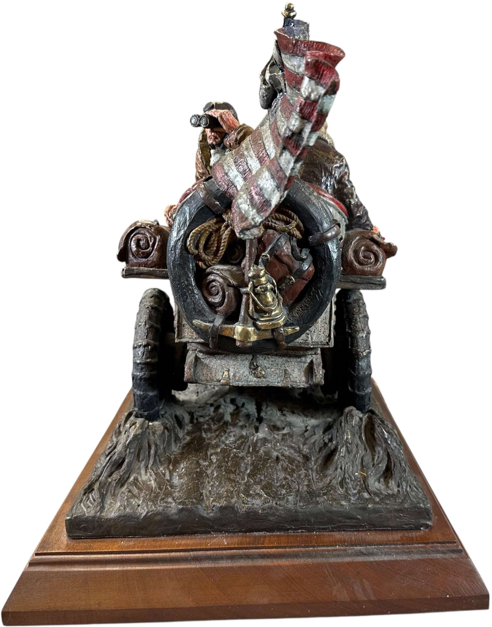 STANLEY WANLASS NY TO PARIS 1908 BRONZE - 8