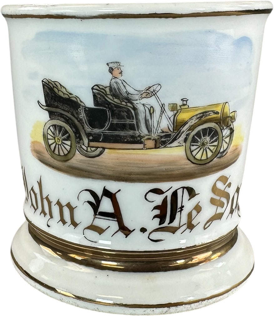 EARLY AUTOMOBILE OCCUPATIONAL SHAVING MUG (1 of 6)