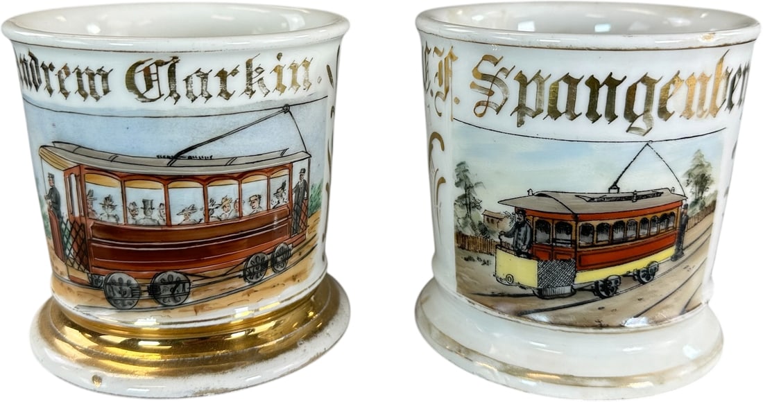 STREET TROLLEY OCCUPATIONAL SHAVING MUGS (1 of 5)