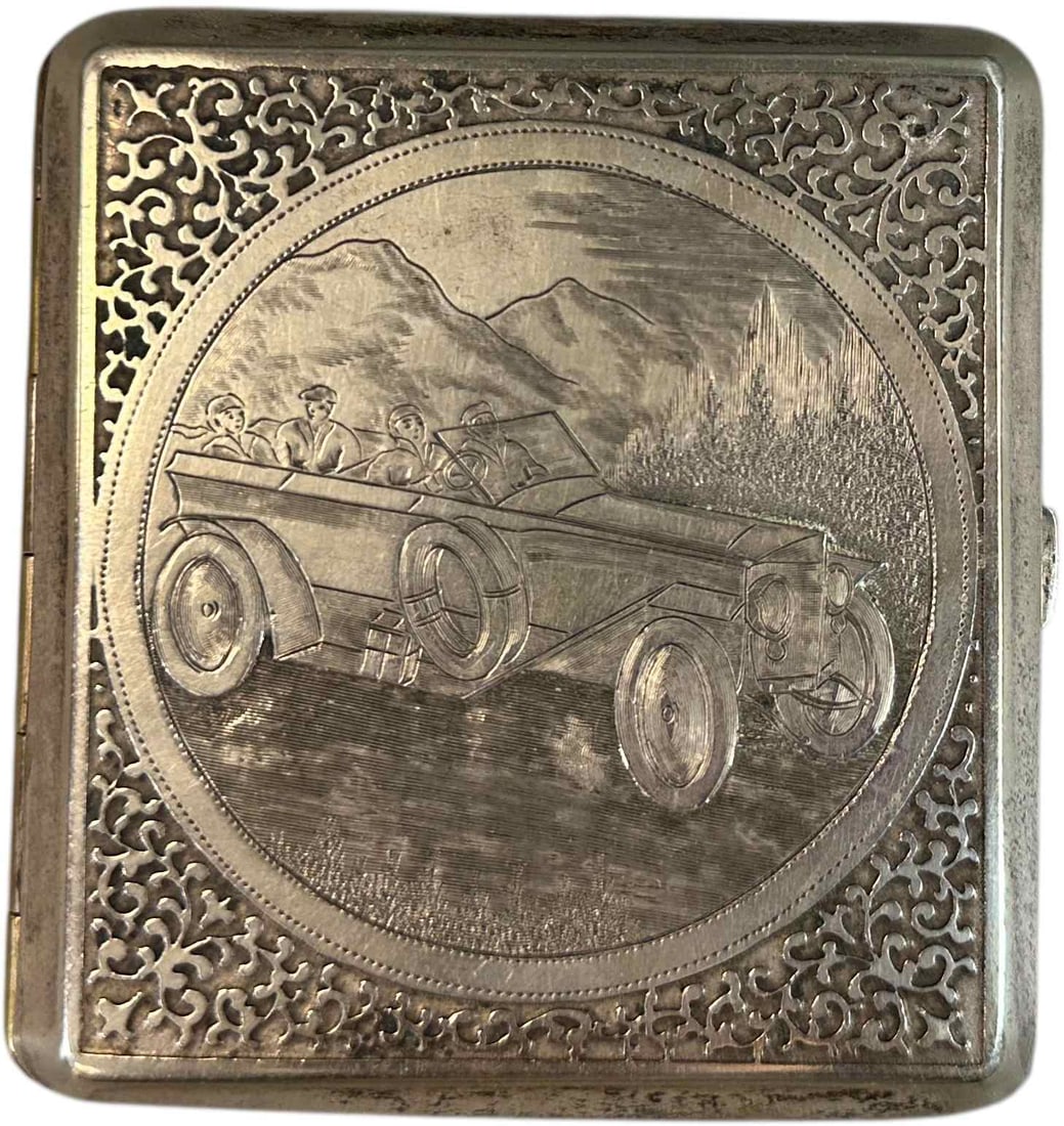 EMBOSSED AUTOMOTIVE CIGARETTE CASE (1 of 4)