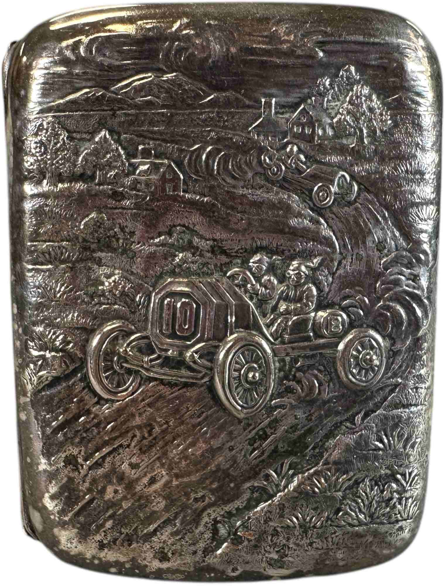 EMBOSSED AUTOMOTIVE CIGARETTE CASE (1 of 3)