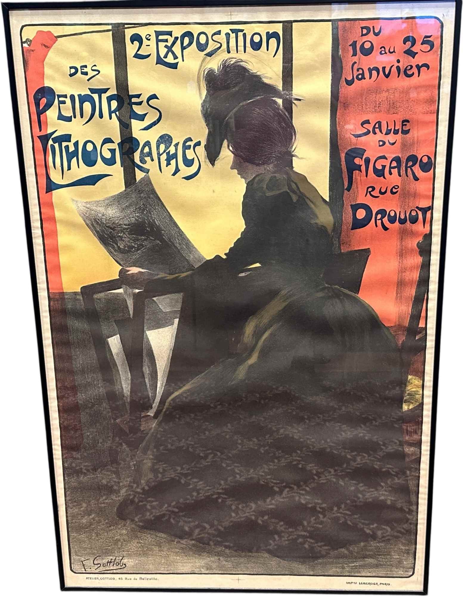 2ND EXPOSITION LITHOGRAPH ADVERTISING POSTER (1 of 5)