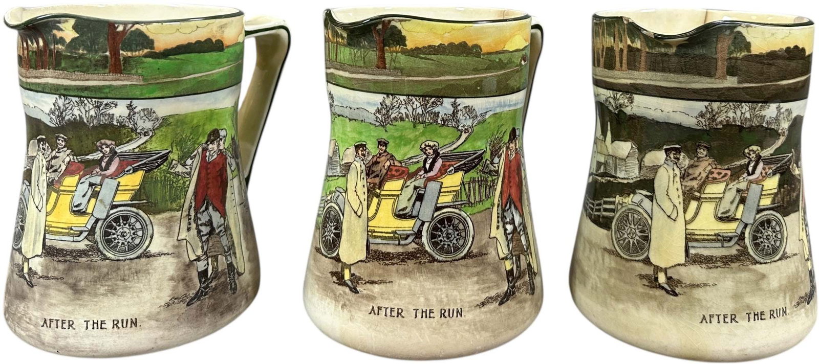THREE ROYAL DOULTON MOTORING SERIES JUGS (1 of 12)
