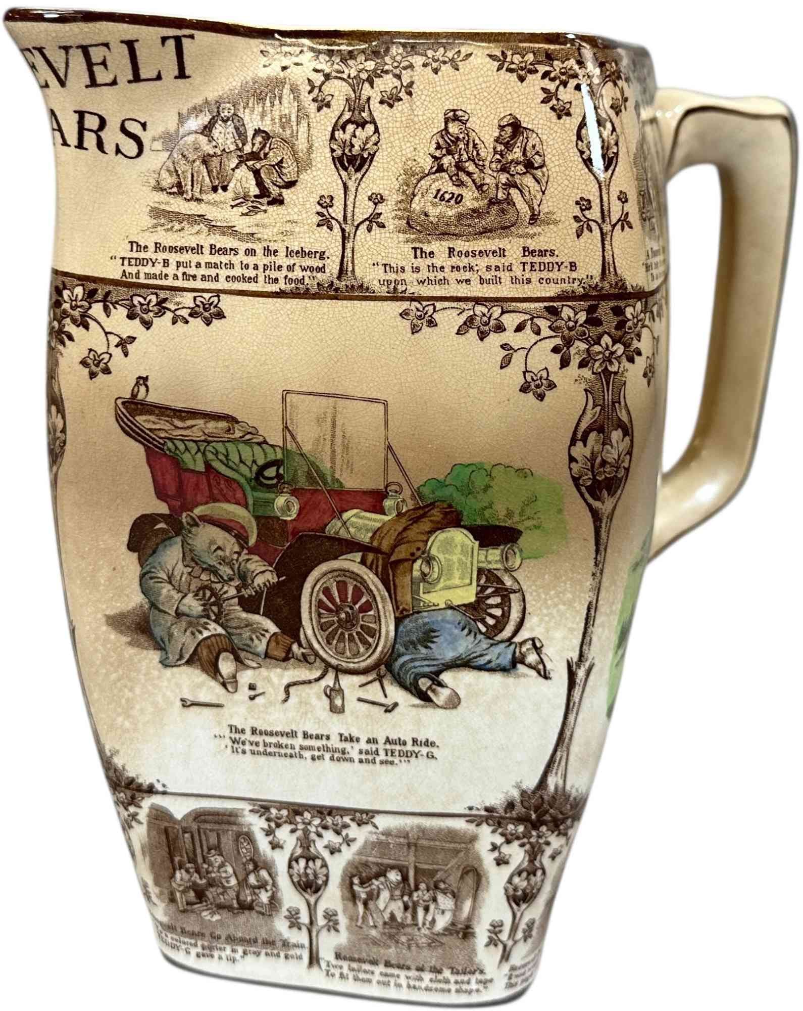 ROOSEVELT BEARS CERAMIC PITCHER (1 of 8)