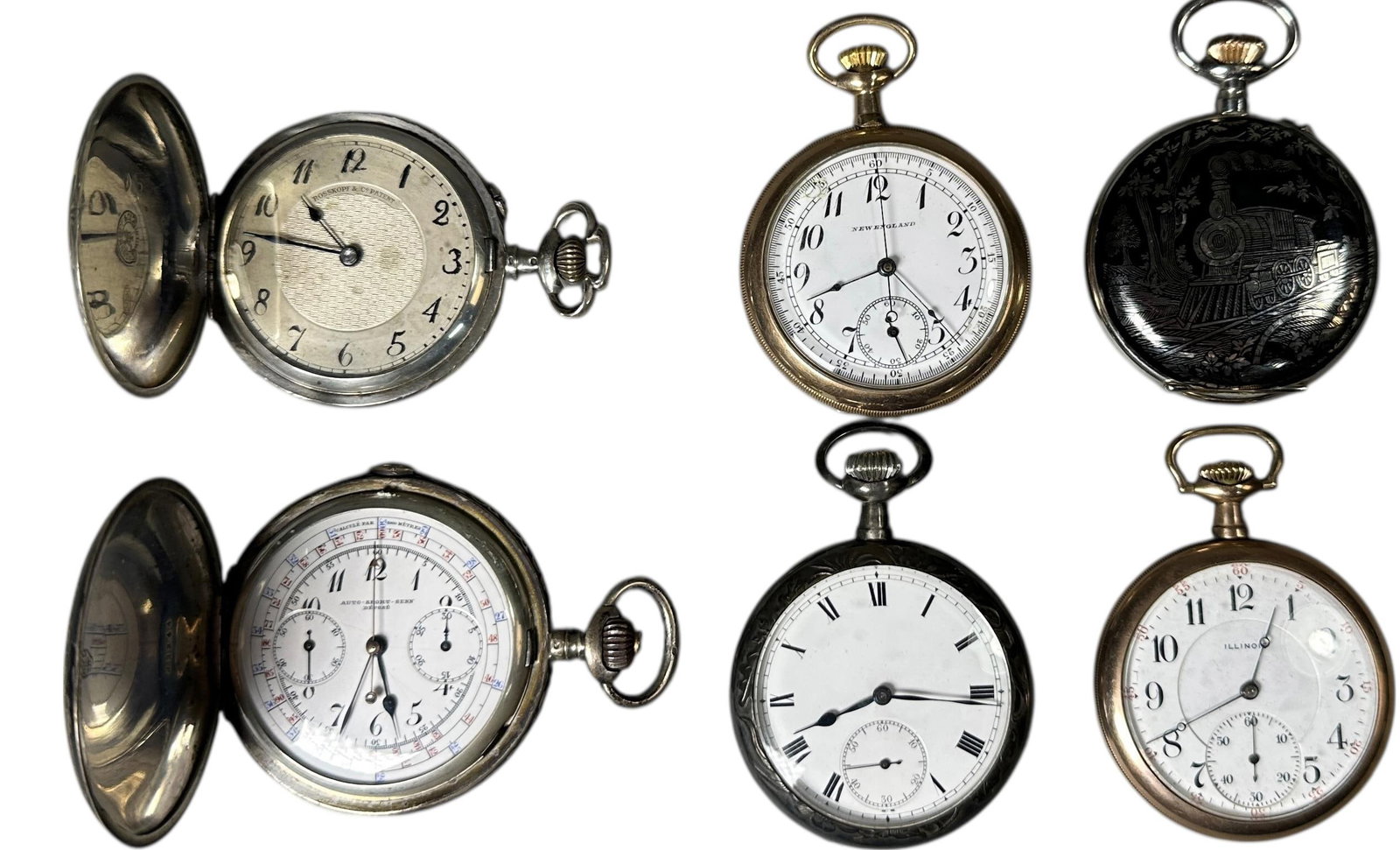 GROUPING OF DETAILED POCKET WATCHES (1 of 6)