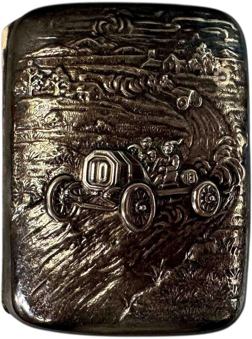 EMBOSSED AUTOMOTIVE CIGARETTE CASE (1 of 5)