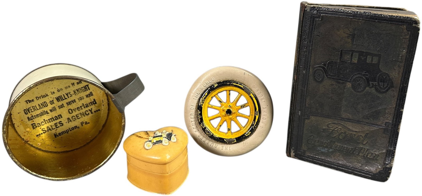 MODEL T FORD BANK & HOUSEHOLD PIECES (1 of 7)