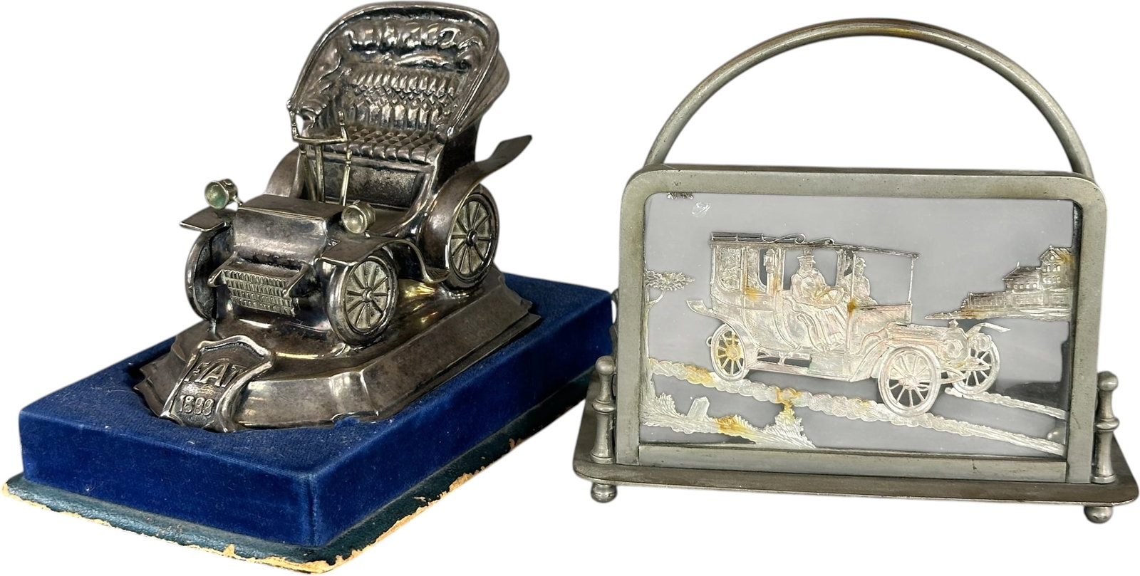 AUTOMOBILE FIGURAL DESK ORNAMENT AND LETTER HOLDER (1 of 5)