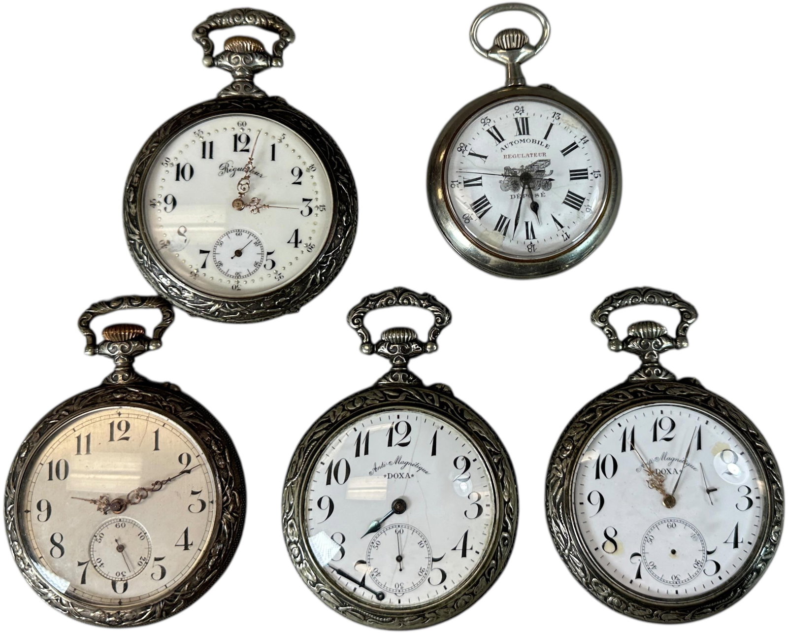 GROUPING OF OPEN FACE POCKET WATCHES (1 of 3)