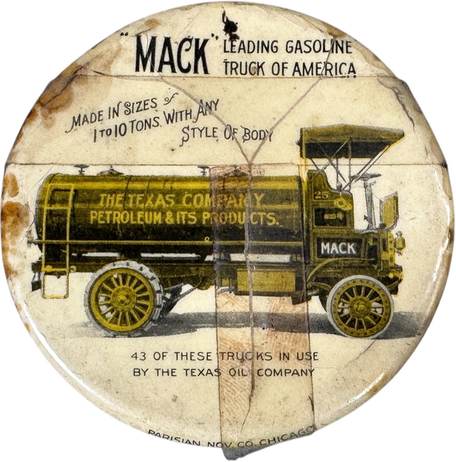 MACK GASOLINE TRUCK POCKET MIRROR (1 of 2)