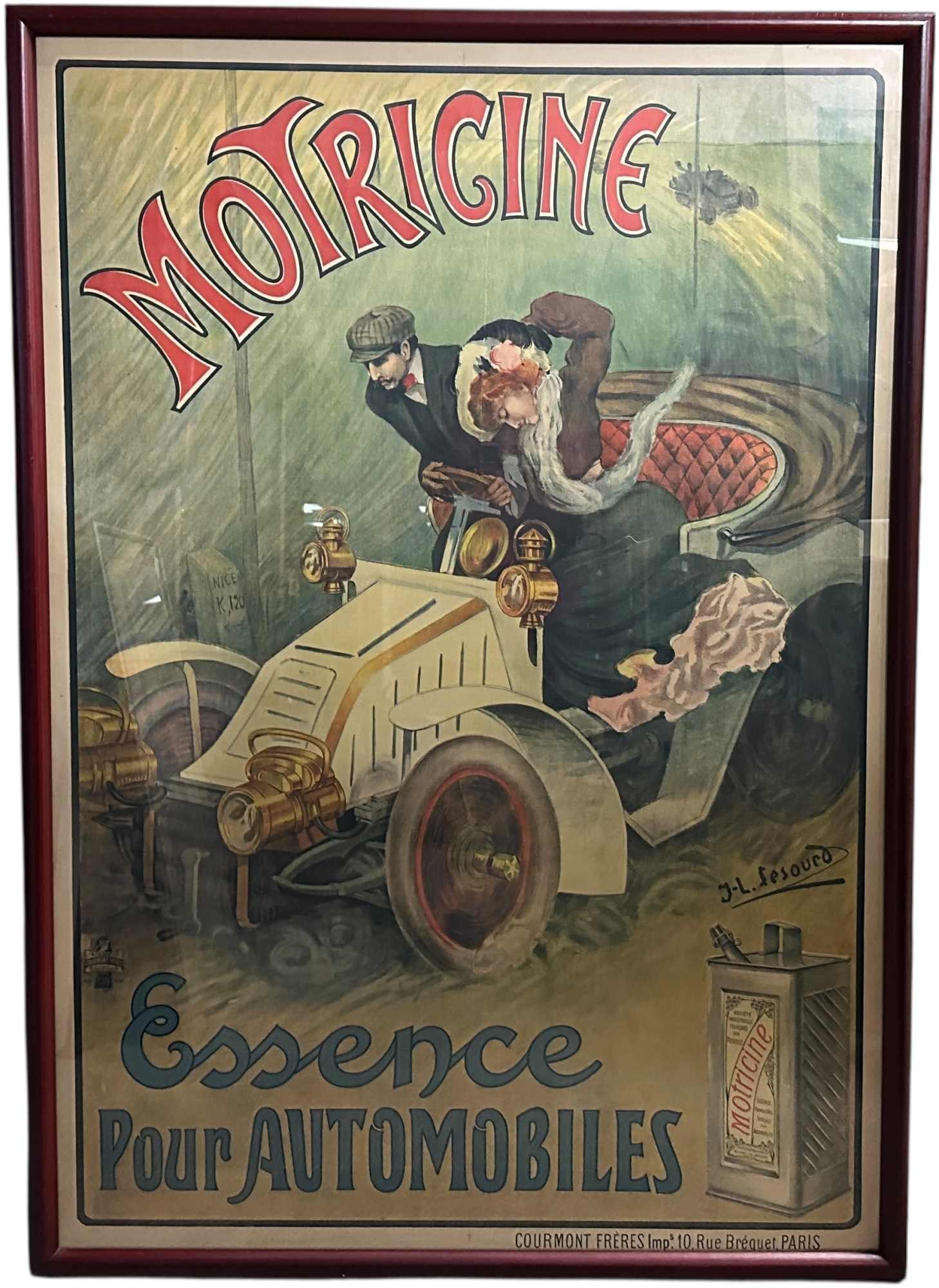 MOTRICINE FRENCH GASOLINE ADVERTISING POSTER (1 of 9)