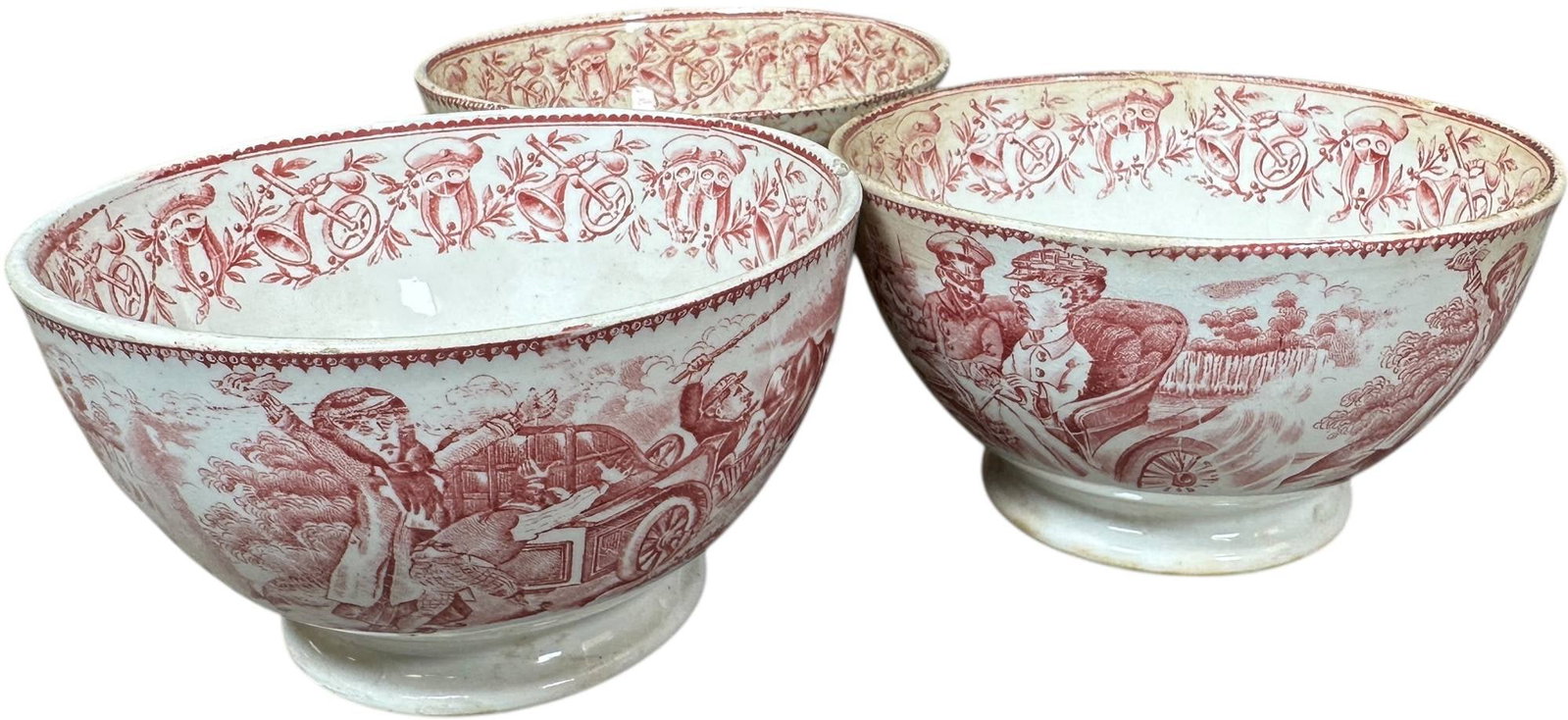 THREE EARLY AVIATION THEME BOWLS (1 of 5)