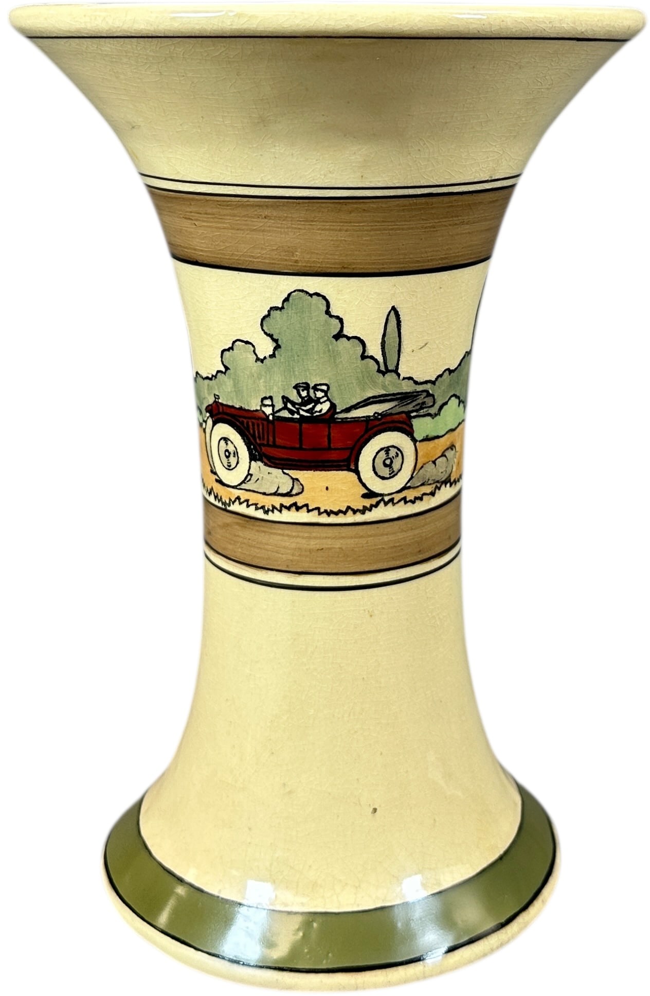 ROSEVILLE TOURIST PATTERN POTTERY VASE (1 of 6)