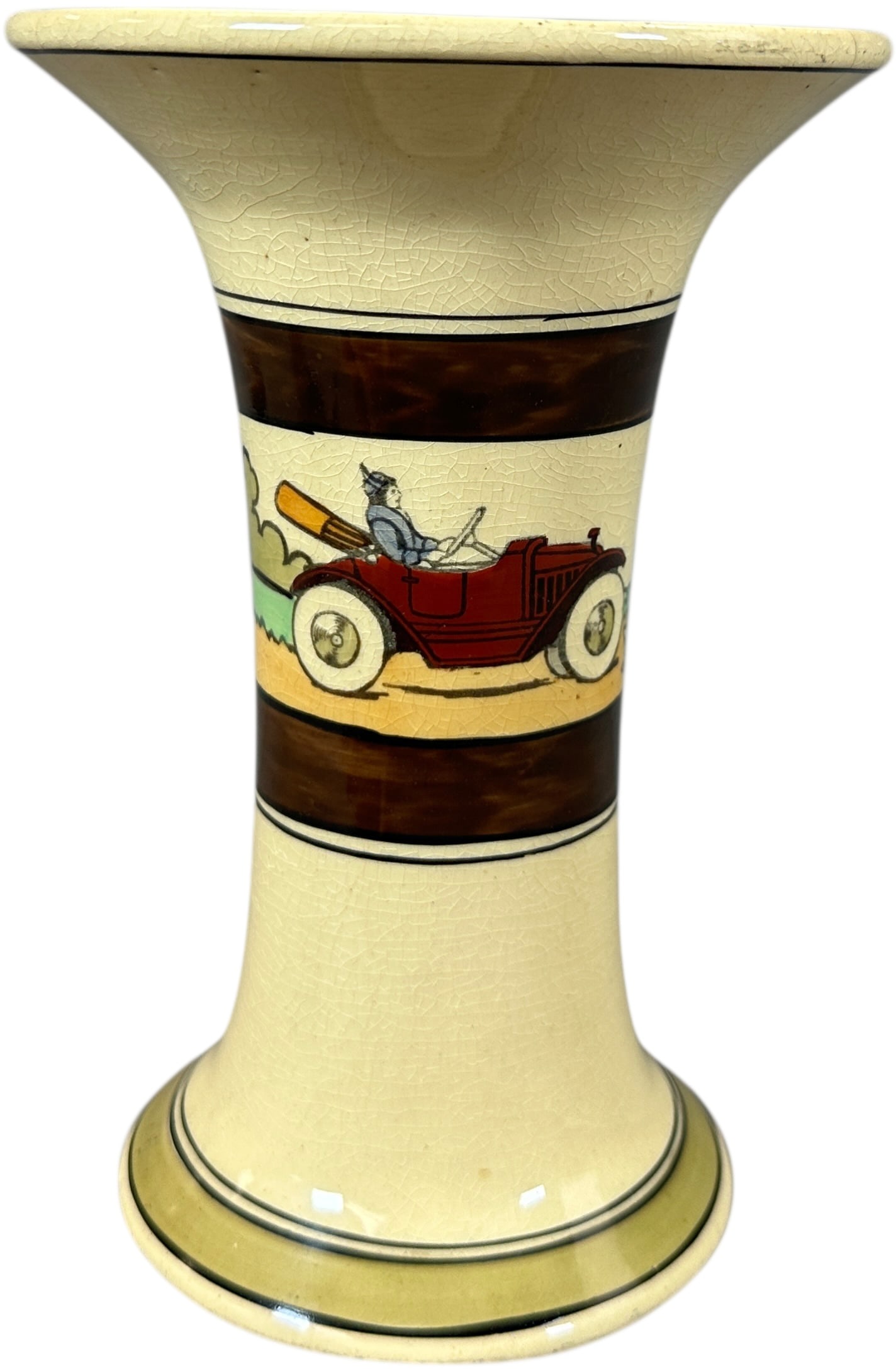 SMALL ROSEVILLE TOURIST PATTERN POTTERY VASE (1 of 8)