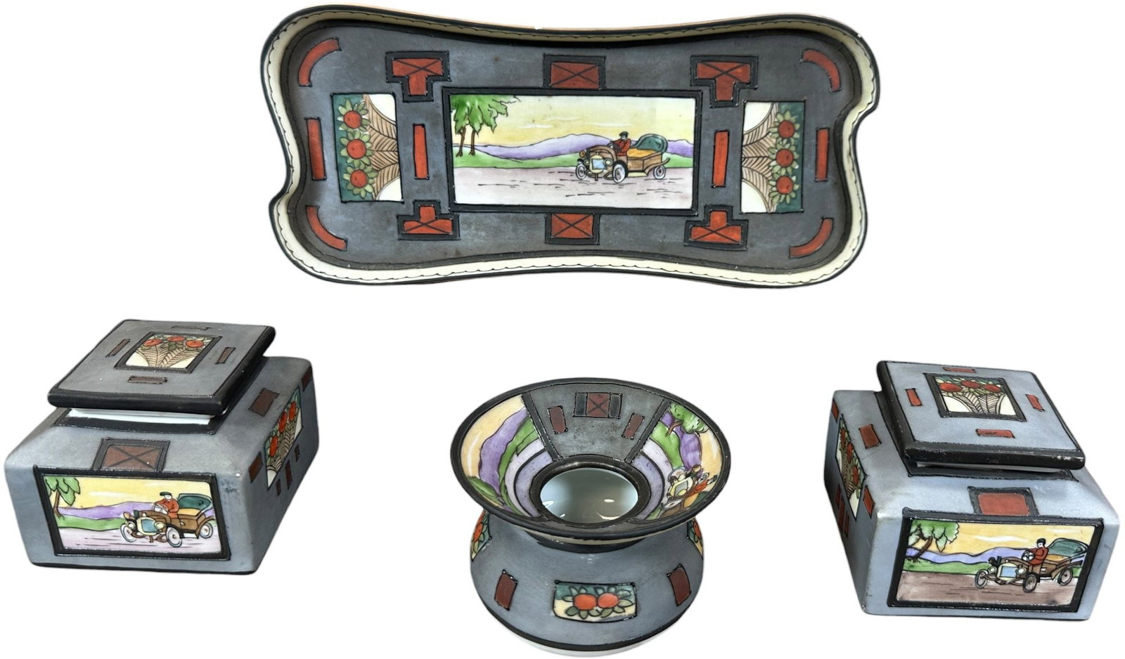 FOUR-PIECE NIPPON DESK SET (1 of 3)
