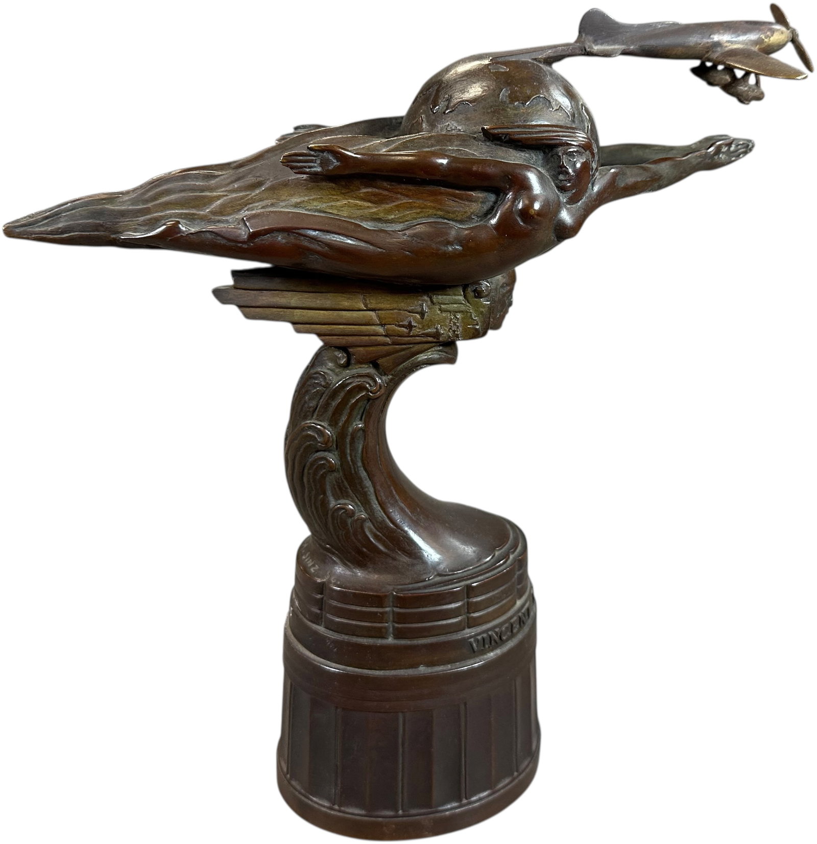 VINCENT BENDIX BRONZE AVIATION TROPHY (1 of 10)