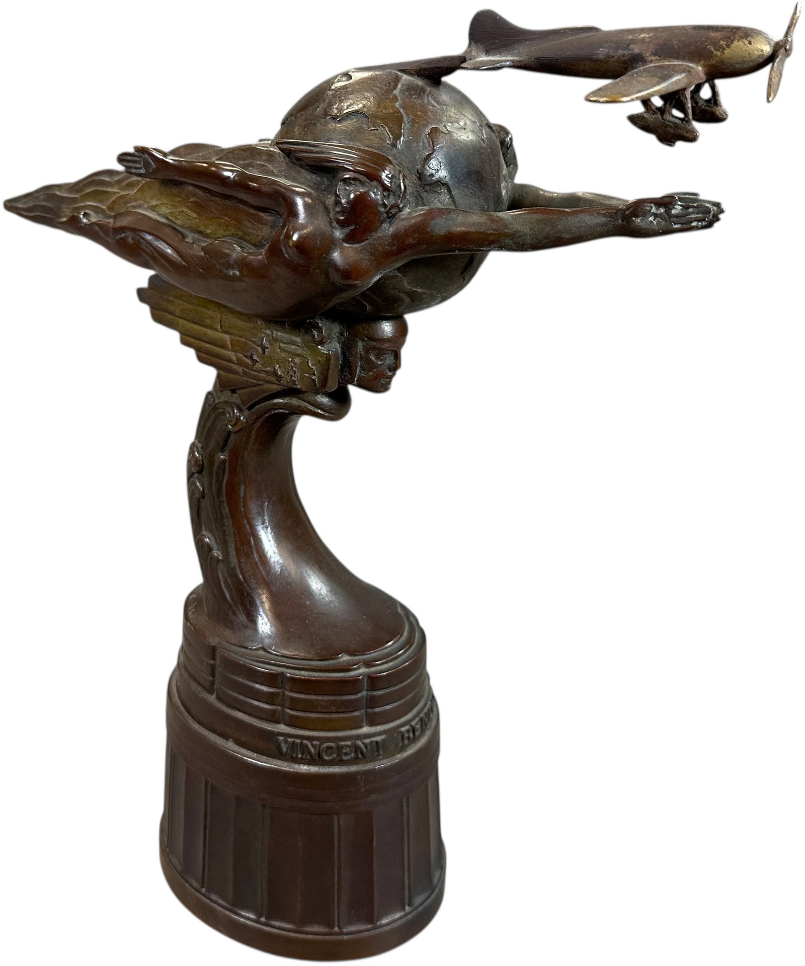 VINCENT BENDIX BRONZE AVIATION TROPHY - 5