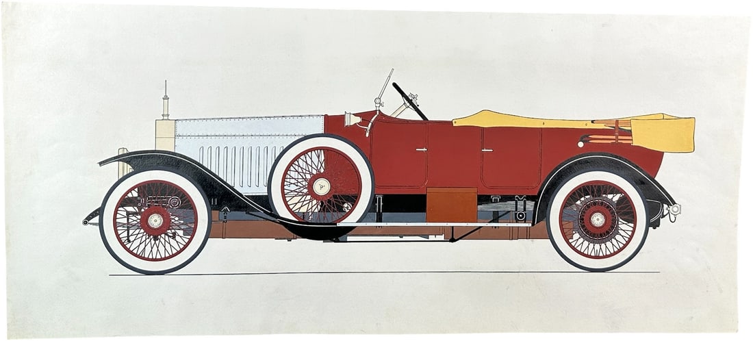 ROLLS-ROYCE SILVER GHOST TOURING CAR PROFILE PRINT (1 of 7)