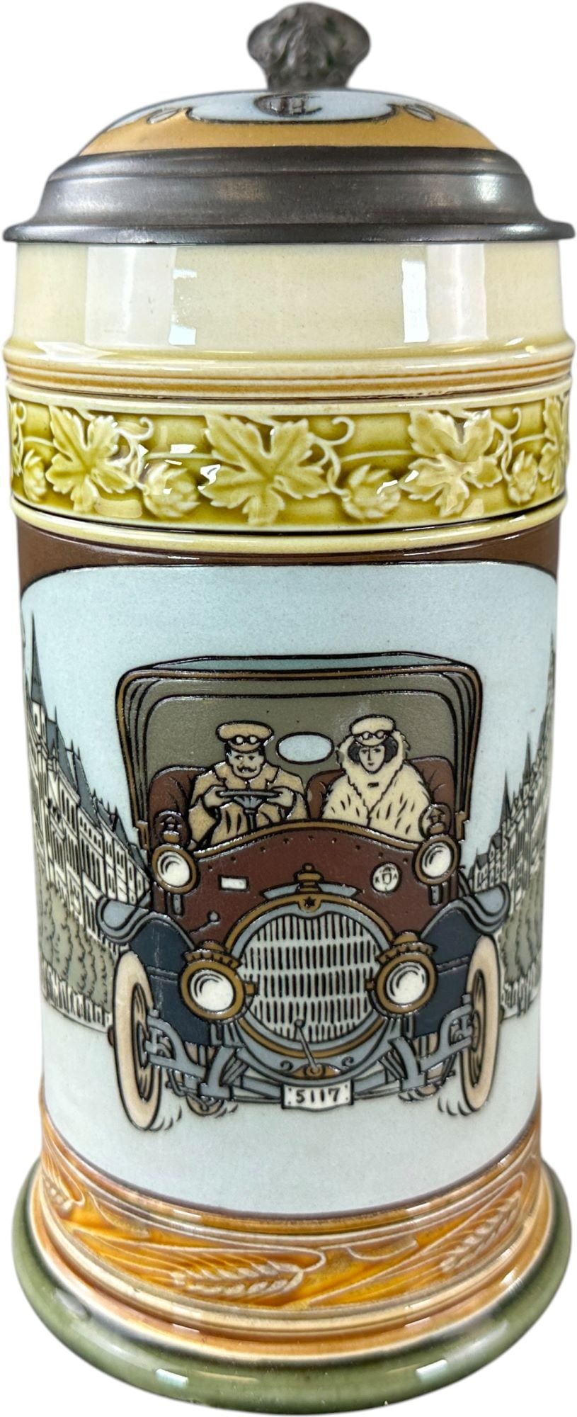 GERMAN AUTOMOBILE MOTTO BEER STEIN (1 of 7)