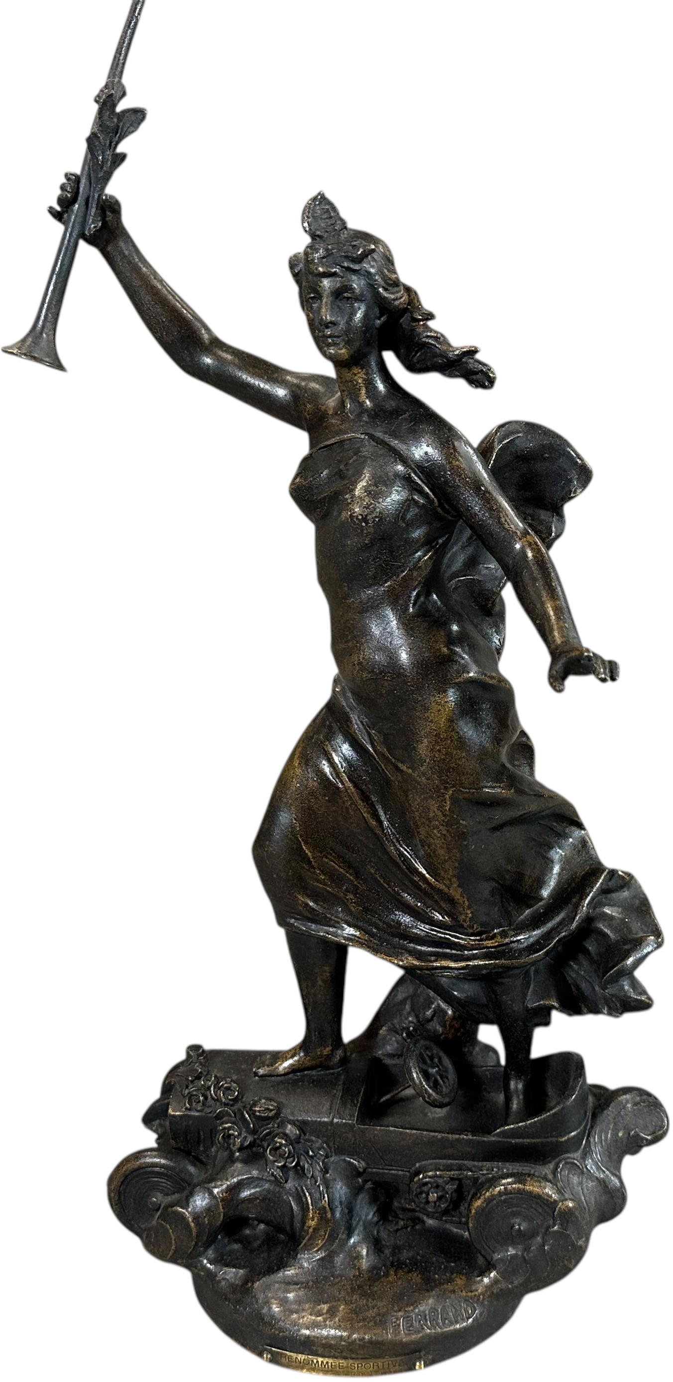 FERRAND FRENCH AUTOMOBILIA FIGURAL SCULPTURE (1 of 8)