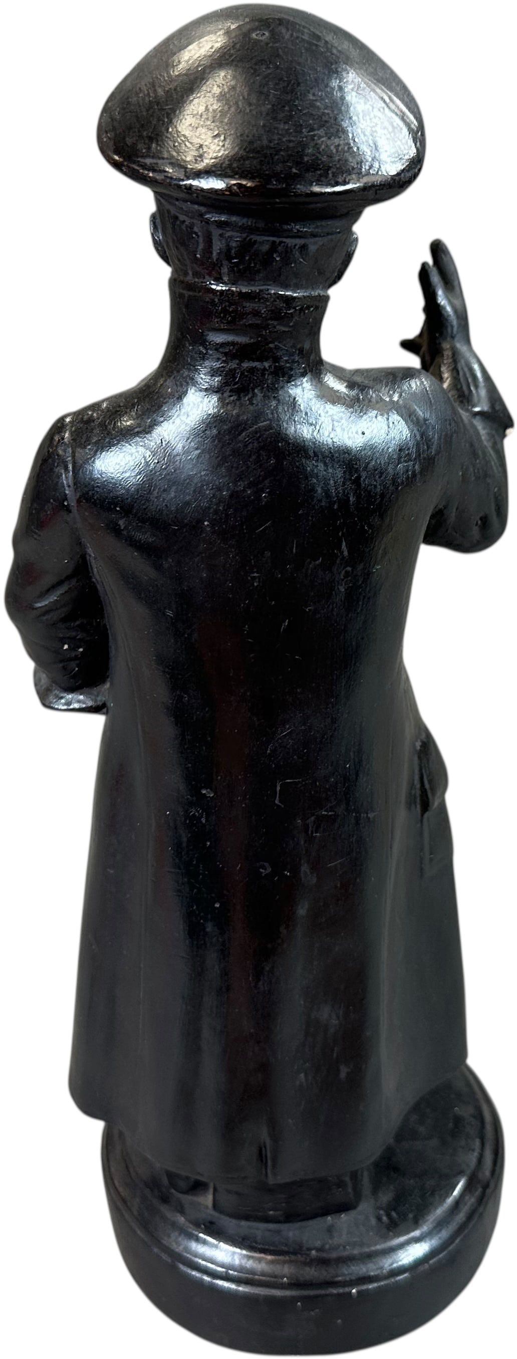 MORGAN & WRIGHT CHAUFFER PLASTER STATUE - 3