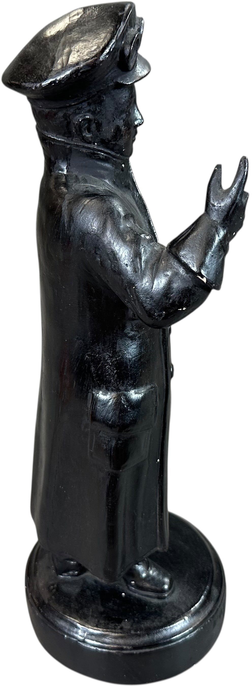 MORGAN & WRIGHT CHAUFFER PLASTER STATUE - 4