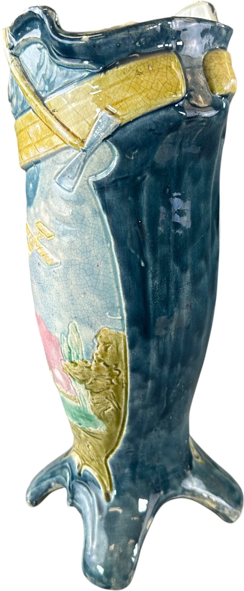 AVIATION THEME POLYCHROME VASE - 5