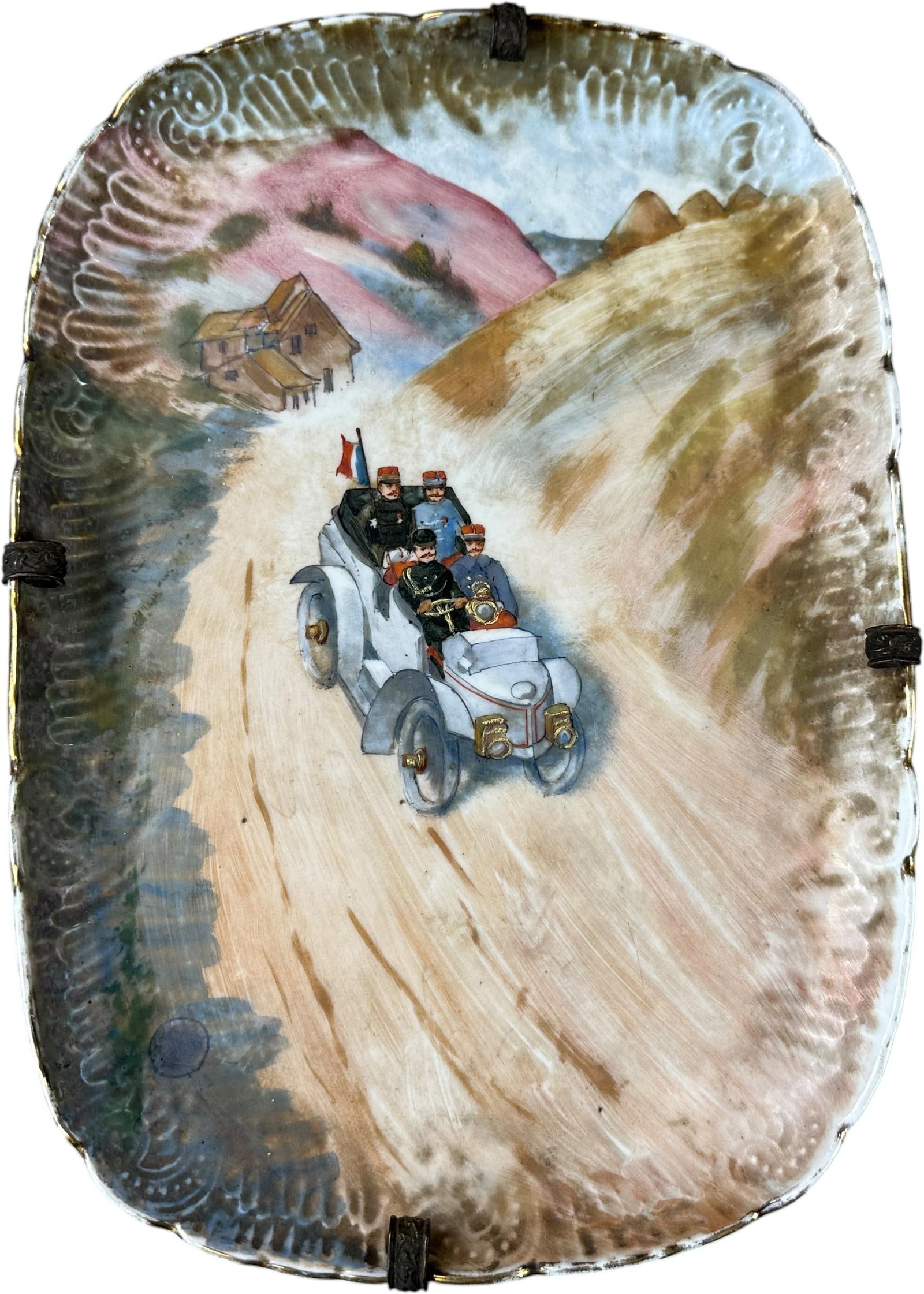 PORCELAIN AUTOMOTIVE PLATTER (1 of 3)