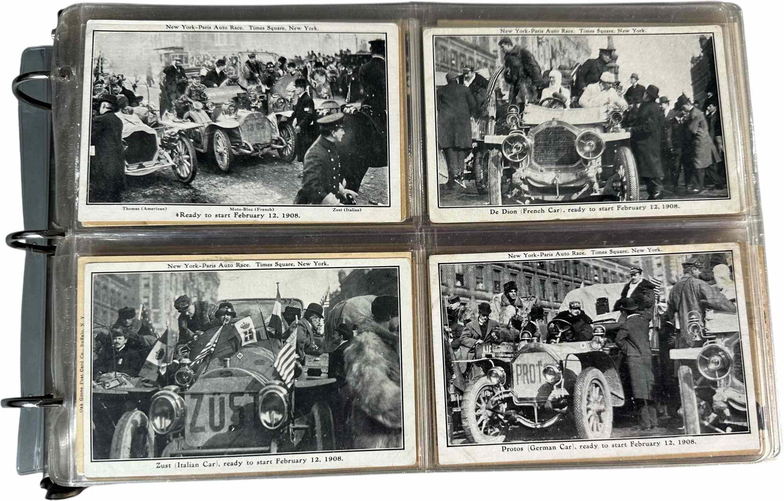 GROUPING OF 247 AUTOMOBILE POSTCARDS (1 of 17)