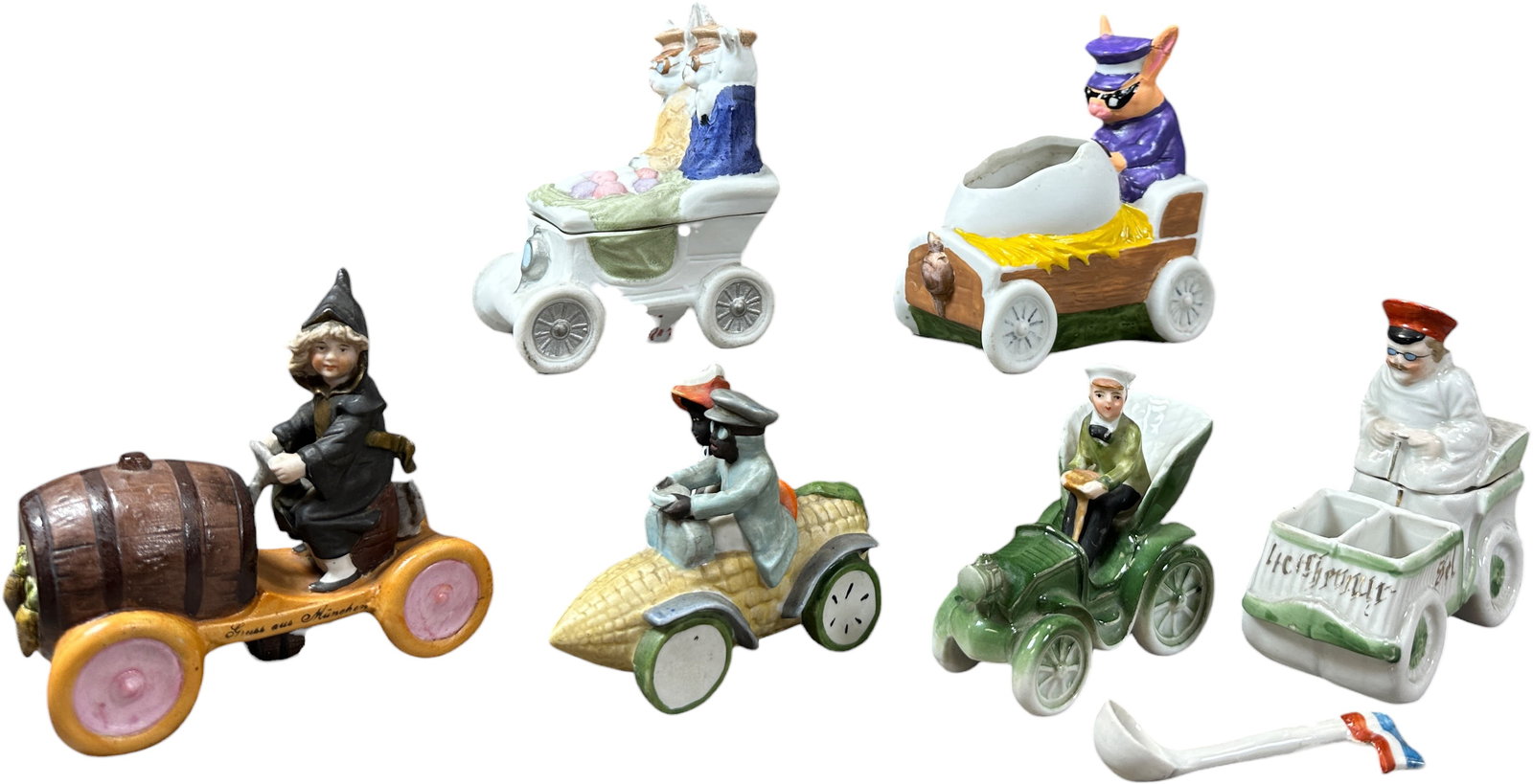 SIX SMALL MOTORING CERAMICS (1 of 5)