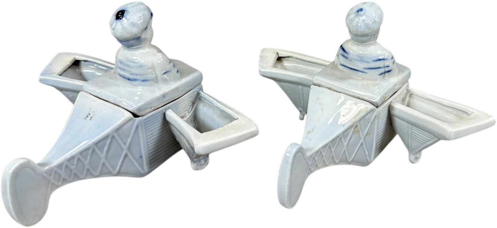 TWO AIRPLANE CONDIMENT SETS - 3